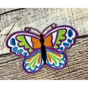 Colorful Butterfly Pastel Cute Applique Embroidered Iron on Patch